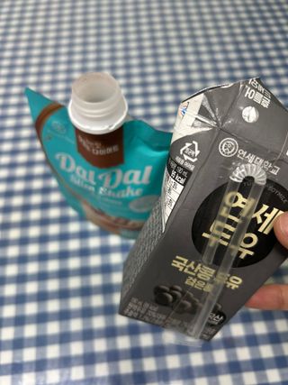 달달슬림쉐이크 구매평★달달슬림 맛있는 단백질 쉐이크 파우치 다이어트 식사대용 프로틴 파우더 보충제 — 5점을 준 리뷰어가 2025년 7월 올린 사용 사진