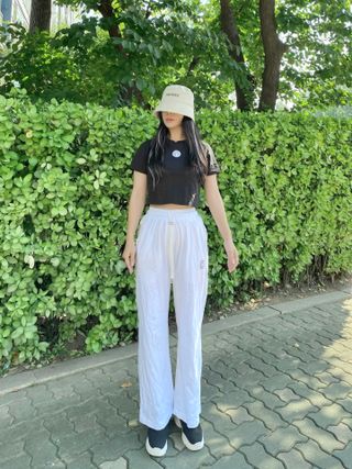 [스테이피플] STAYPEOPLE BUCKET HAT (IVORY) — 5점을 준 리뷰어가 2022년 9월 올린 사용 사진