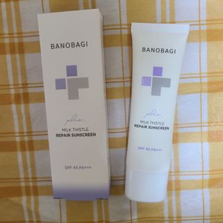 바노바기 코스메틱 바노바기 밀크씨슬 리페어 시카 선스크린 플러스 50ml — 5점을 준 리뷰어가 2023년 3월 올린 사용 사진