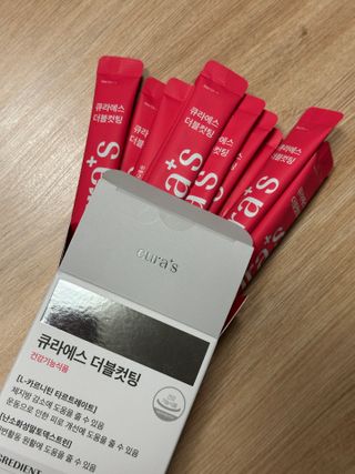 [큐라에스] 최신 다이어트 원료! 6중 기능성 더블컷팅 126g(2주일 분) — 4점을 준 리뷰어가 2023년 12월 올린 사용 사진