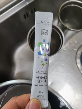 자연그램 매직버블클리너 스틱형 30포 — 5점을 준 리뷰어가 2021년 2월 올린 사용 사진