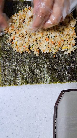 해풀잎 누구나 김밥*1ea [(혼합야채 35g *1ea,  김밥김 (5g, 5ea),  양념간장 (6g, 5ea), 참기름(5g, 2ea)] — 5점을 준 리뷰어가 2022년 8월 올린 사용 사진
