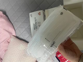 JHWORLD 스누피 마스크 정품 스누피 KF-AD 국내 비말차단 아동용 성인용 일회용 덴탈마스크 50매 — 5점을 준 리뷰어가 2021년 6월 올린 사용 사진