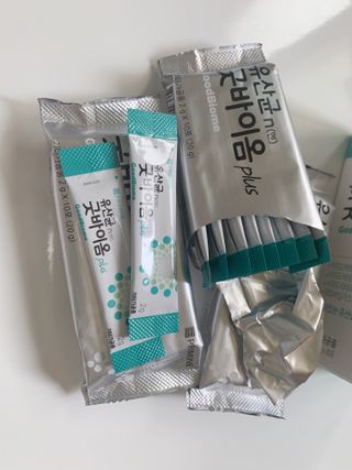 프리마인 유산균 국가지정연구소 선정, 살아있는 생유산균 200억 마리의 힘. 유산균n굿바이옴플러스 — 4점을 준 리뷰어가 2022년 4월 올린 사용 사진