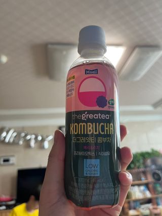 더그레잇티 콤부차 [매일유업] 더그레잇티 44kcal 콤부차 300ml *12개입 (오리지널 6개+베리리치 6개) — 5점을 준 리뷰어가 2023년 8월 올린 사용 사진