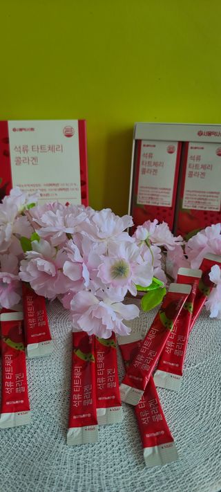 서울약사신협_석류 타트체리 콜라겐_10g x 30포 — 5점을 준 리뷰어가 2021년 7월 올린 사용 사진