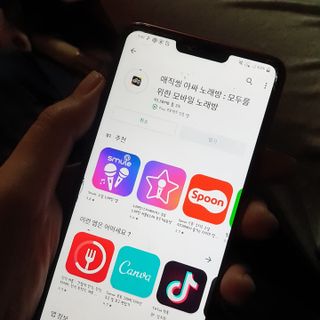 매직씽 노래방 어플리케이션 6개월 이용권 — 4점을 준 리뷰어가 2021년 9월 올린 사용 사진