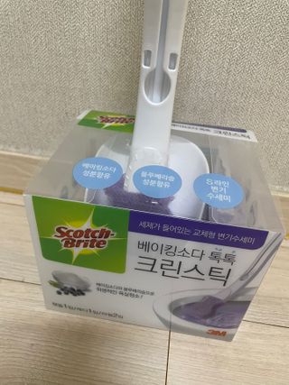3M 스카치브라이트 크린스틱 베이킹소다 핸들 + 리필 2입 + 캐디 — 5점을 준 리뷰어가 2023년 5월 올린 사용 사진
