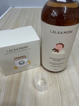 라라앤모어 유아 액체세제+세탁기클리너 — 5점을 준 리뷰어가 2022년 3월 올린 사용 사진