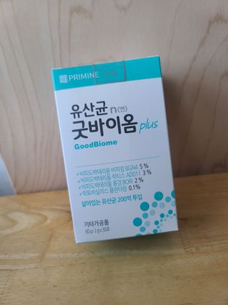 프리마인 유산균 국가지정연구소 선정, 살아있는 생유산균 200억 마리의 힘. 유산균n굿바이옴플러스 — 5점을 준 리뷰어가 2021년 11월 올린 사용 사진