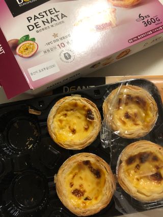 디앙뜨 포르투갈 에그타르트 오리지널 맛+패션후르츠 맛 중 택1 — 5점을 준 리뷰어가 2021년 7월 올린 사용 사진