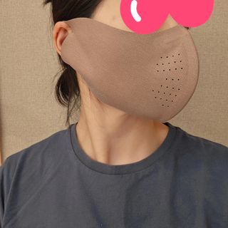 [AVAVE] 어베이브 페이스히트 스포츠 골프 방한 페이스 마스크 — 5점을 준 리뷰어가 2024년 1월 올린 사용 사진