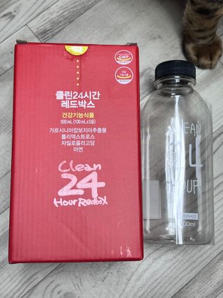 클린24시간 레드박스 1BOX(5포) + 전용보틀(500ml) — 5점을 준 리뷰어가 2024년 3월 올린 사용 사진