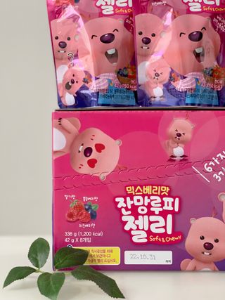 [팔도] 잔망루피젤리 믹스베리맛 42g 8개 — 5점을 준 리뷰어가 2022년 1월 올린 사용 사진