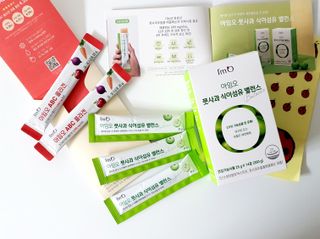 아임오 풋사과 식이섬유 밸런스 젤리 14포 — 5점을 준 리뷰어가 2021년 10월 올린 사용 사진