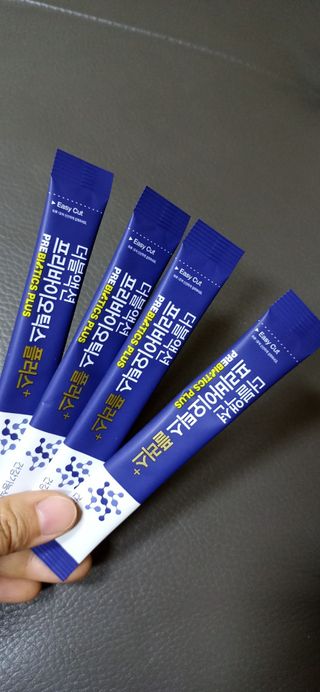 메이준뉴트리 더블액션 프리바이오틱스 플러스+ — 5점을 준 리뷰어가 2021년 6월 올린 사용 사진