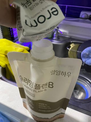 일일하우 슬리밍 플랜B 고소한 귀리맛, 진한 카카오맛 (체중조절식) — 4.5점을 준 리뷰어가 2023년 7월 올린 사용 사진
