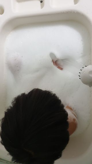 버블데이 배쓰밤 거품입욕제 버블바 6종 — 4.5점을 준 리뷰어가 2021년 8월 올린 사용 사진