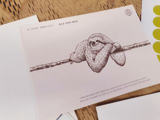 콜린스 2021 엽서 캘린더와 마스킹 테이프 3종 — 5점을 준 리뷰어가 2020년 12월 올린 사용 사진