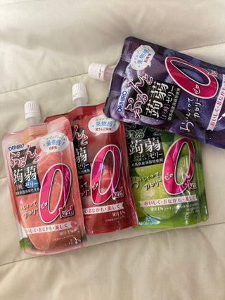 ORIHIRO 오리히로 곤약젤리 제로칼로리 130g 4종 4팩(맛별로 1팩씩) — 5점을 준 리뷰어가 2023년 1월 올린 사용 사진