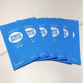 [심폐소생소] KF94 오늘의 마스크 대형 — 5점을 준 리뷰어가 2021년 9월 올린 사용 사진
