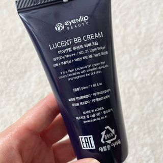 아이앤립 / EYENLIP 아이앤립 루센트 비비크림 2 Color — 3점을 준 리뷰어가 2021년 5월 올린 사용 사진