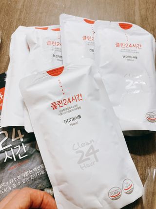 클린24시간 1BOX(5포) + 전용보틀(500ml) — 4점을 준 리뷰어가 2022년 8월 올린 사용 사진