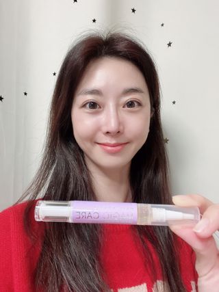 1+2 뷰젤 매직케어 손톱영양제+스톤푸셔+코인타올 셀프 네일케어 — 5점을 준 리뷰어가 2022년 10월 올린 사용 사진