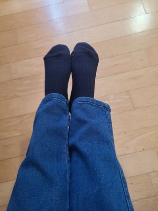 [사이즈가 있는 양말 필로이] 남/여 골지 발목 양말 4족 세트 남【S, M, L, XL】여【S, M, L】_컬러 랜덤 — 5점을 준 리뷰어가 2022년 6월 올린 사용 사진