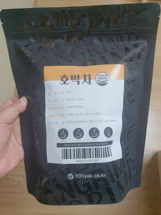 산그리메 국내산 호박차 100티백 대용량 삼각티백차 — 5점을 준 리뷰어가 2021년 7월 올린 사용 사진