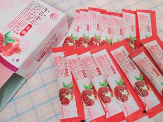 헬스업_쁘띠쁘띠석류콜라겐젤리_20g x 14포 — 5점을 준 리뷰어가 2021년 1월 올린 사용 사진