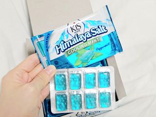 마요라 히말라야 솔트 캔디 2종-페퍼민트 맛, 라임민트 맛 — 5점을 준 리뷰어가 2022년 12월 올린 사용 사진