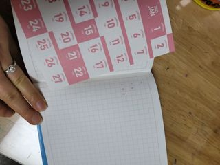 리훈 2023년 하고싶은말다이어리 (세로/정사각 중 택 1, 베이지/블루 중 택 1) — 5점을 준 리뷰어가 2023년 1월 올린 사용 사진