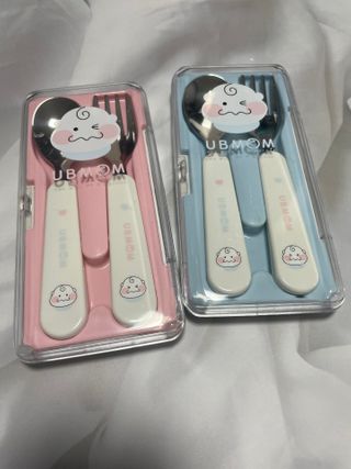 유비맘 스푼포크 케이스 세트 1+1 _컬러랜덤 발송 — 5점을 준 리뷰어가 2020년 12월 올린 사용 사진