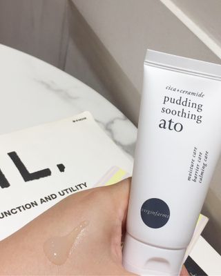 냉장고에 넣어요, 붉은 트러블 피부 다음날 진정되요 [버진팜스 푸딩수딩아토] — 5점을 준 리뷰어가 2021년 8월 올린 사용 사진