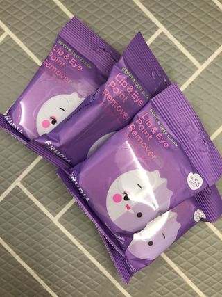 [후르디아] 블루베리 립앤아이 리무버 패드 4개 세트 — 5점을 준 리뷰어가 2021년 2월 올린 사용 사진
