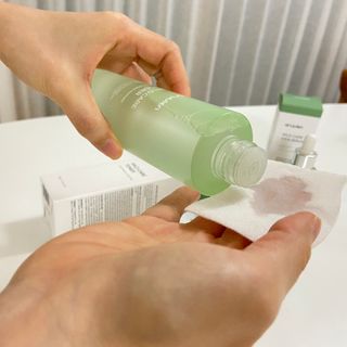 아르비엔 마일드케어 비건 수분진정토너 — 4.5점을 준 리뷰어가 2021년 1월 올린 사용 사진