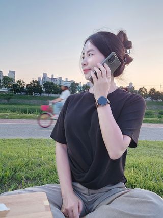더그린랩 WOMEN TWIST MODAL SHORT SLEEVE — 5점을 준 리뷰어가 2023년 6월 올린 사용 사진