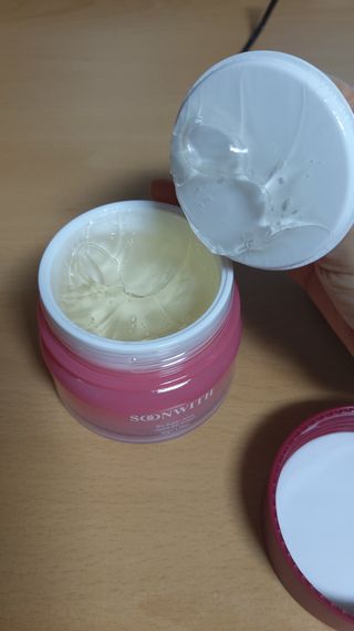 SOONWITH 바이오 수퍼 아쿠아 하이드로 젤 크림 — 5점을 준 리뷰어가 2021년 2월 올린 사용 사진