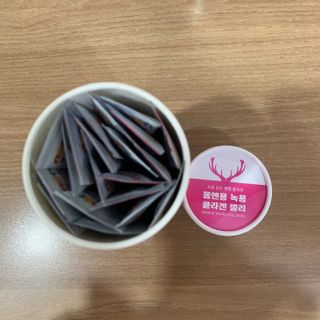 [몸엔용] 녹용 담은 탱탱 콜라겐 녹용 콜라겐 젤리 15g x 20포 — 5점을 준 리뷰어가 2022년 4월 올린 사용 사진