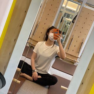 [딕시] dxxy 딕시 리프레시 퍼펙트® 숏 슬리브 — 5점을 준 리뷰어가 2022년 4월 올린 사용 사진