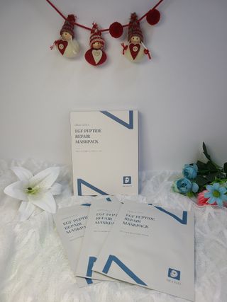 선경코스메디 [NCOSTI] 엔코스티 EGF 펩타이드 리페어 마스크팩 10매입 — 5점을 준 리뷰어가 2022년 3월 올린 사용 사진
