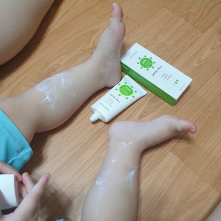 메타포레 12PM  카밍 선스크린 — 5점을 준 리뷰어가 2021년 8월 올린 사용 사진