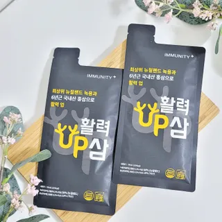 [이뮤니티플러스] 최고급녹용과 국내산 6년근 홍삼으로 활력업!!_ 활력UP삼 30포 1box — 5점을 준 리뷰어가 2022년 6월 올린 사용 사진