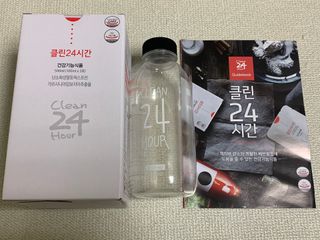 클린24시간 1BOX(5포) + 전용보틀(500ml) — 5점을 준 리뷰어가 2022년 12월 올린 사용 사진
