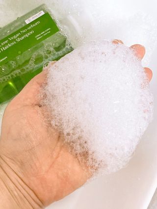 닥터시드 티트리 앤 라임 비건 지성케어 쿨 탈모 샴푸 (1000ml) — 4점을 준 리뷰어가 2024년 4월 올린 사용 사진