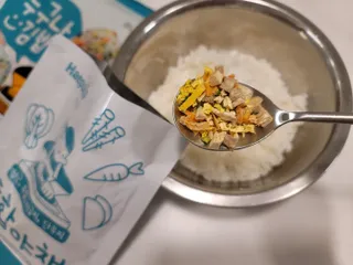 해풀잎 누구나 김밥*1ea [(혼합야채 35g *1ea,  김밥김 (5g, 5ea),  양념간장 (6g, 5ea), 참기름(5g, 2ea)] — 5점을 준 리뷰어가 2022년 10월 올린 사용 사진