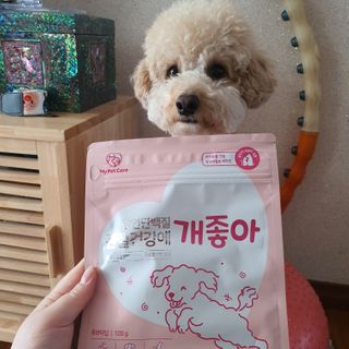 My Pet Care 천연단백질 관절건강에 개좋아 — 5점을 준 리뷰어가 2021년 2월 올린 사용 사진