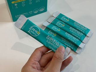 [유산균] 오마이락 장편한습관 프로바이오틱스 30P — 5점을 준 리뷰어가 2022년 11월 올린 사용 사진