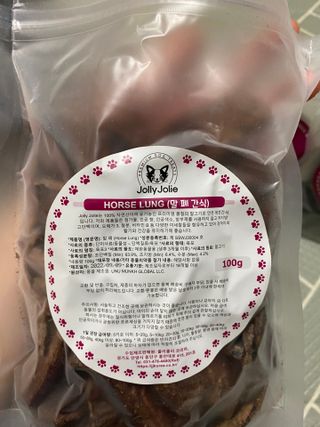 [졸리졸리]말 폐(HORSE LUNG) — 5점을 준 리뷰어가 2023년 2월 올린 사용 사진